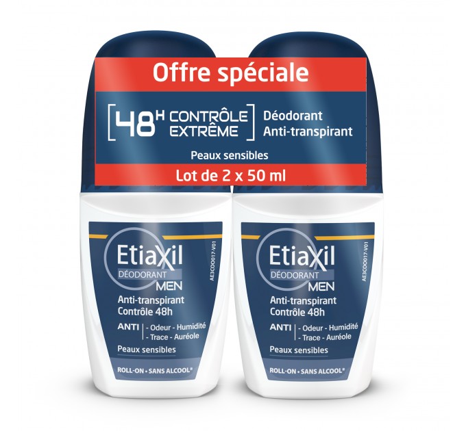 Дезодорант для мужчин Etiaxil 48H Extreme Control 2*50 мл