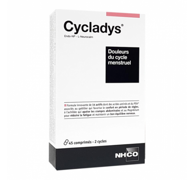 Капсулы при менструальных болях NHCO CYCLADYS DOULEURS CYCLE MENSTRUEL 45 капсул