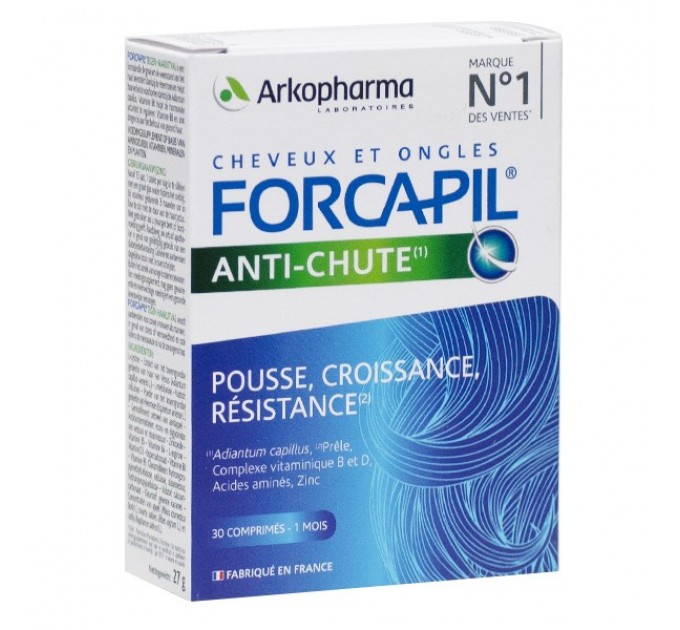 Витамины для волос и ногтей Arkopharma Forcapil Anti-Chute 30 капсул