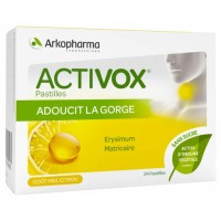 Леденцы для горла мед и лимон Arkopharma Activox Arôme Miel Citron 24 шт