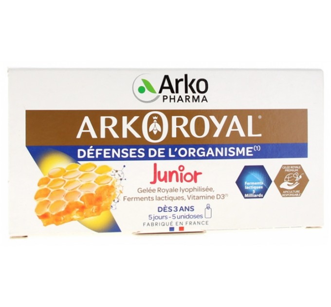Комплекс для защиты иммунитета детей и подростков Arkopharma Arko Royal Junior Défenses de l'Organisme 5х10 мл