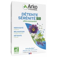 Ампулы против стресса и бессоницы Arkopharma Arkofluides Détente Sérénité Bio 20 ампул по 10 мл