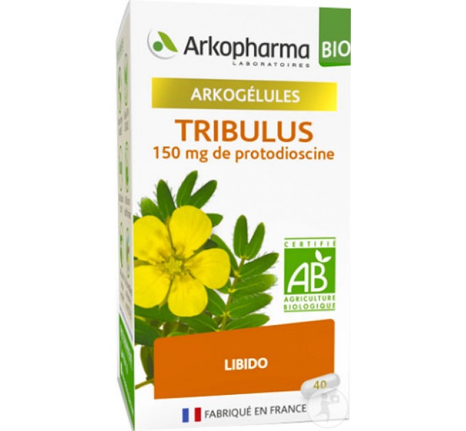 Капсулы для повышения либидо Arkopharma Arkogélules Tribulus Bio 40 капсул