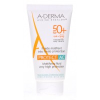 Флюид для защиты кожи от солнца Aderma Protect AC Fluide spf50 + 40 мл