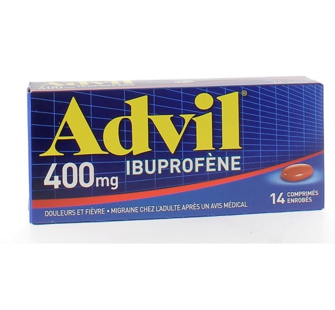 Жаропонижающее и обезболивающее Advil 400 mg 14 табл