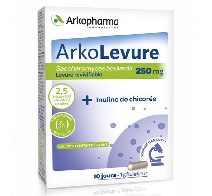 Капсулы растительного волокна+инулин Arkopharma Arkolevure + Chicoree Inulin 30 капсул