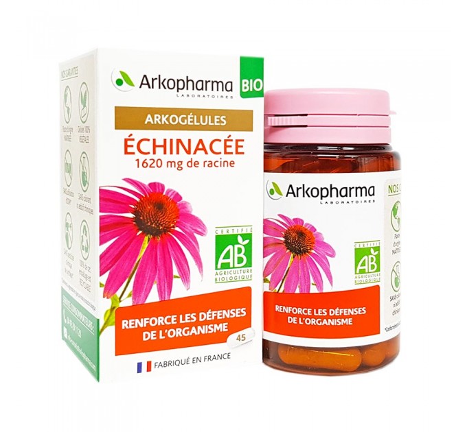 Капсулы Эхинацеи для укрепления организма Arkopharma echinacee 45 капсул