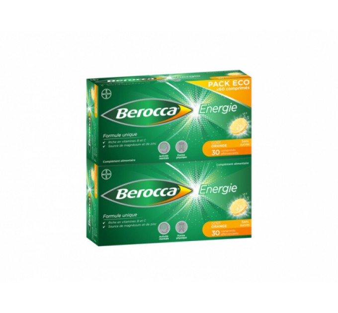 Шипучие витамины Berocca Energie со вкусом апельсина 60 таблеток
