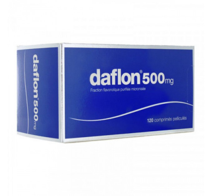 Капсулы Daflon 500 от варикоза и геморроя 120 капсул