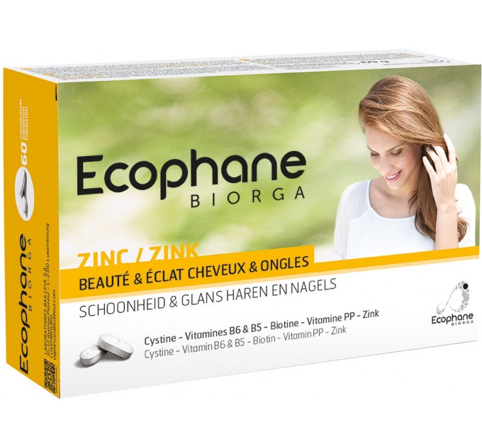 Витамины для волос и ногтей Ecophane от BIORGA 60 таблеток
