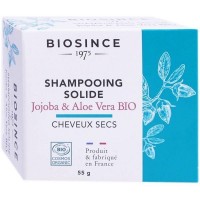 Твердый шампунь для сухих волос с маслом жожоба Biosince Solide Jojoba & Aloe vera Bio 55г