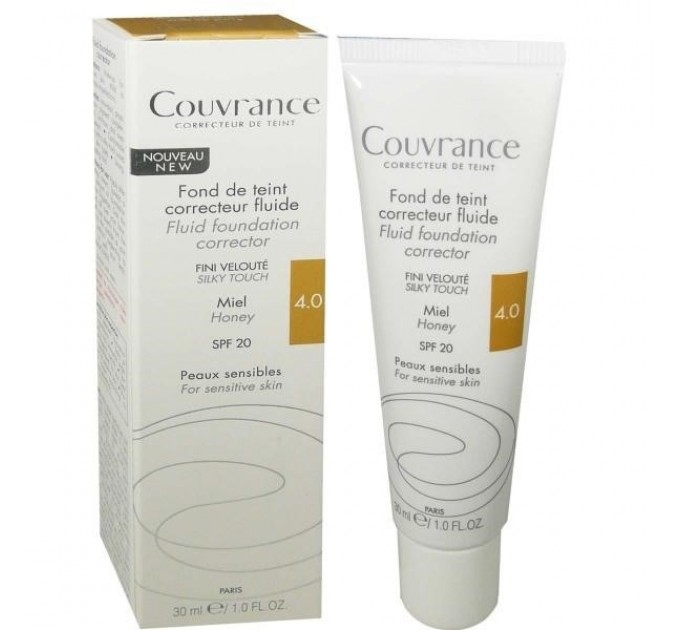 Основа avene coverage foundation 4.0 miel spf 20 30 мл