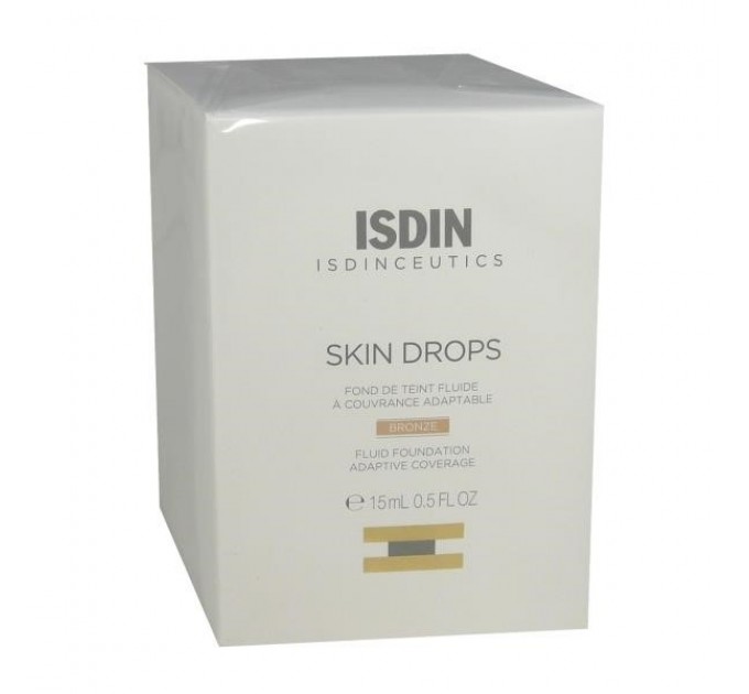 Isdin skin drops бронзовый флюид тональный крем 15 мл