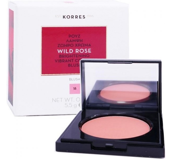 Румяна korres wild rose 18 5.5g