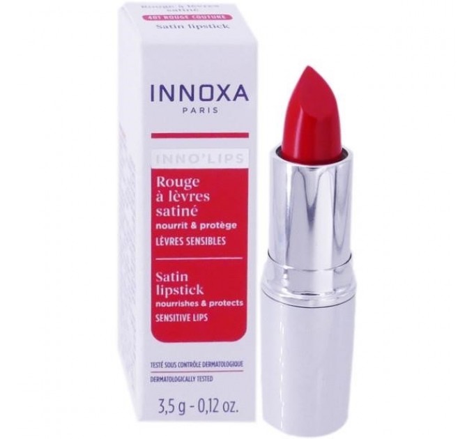 Красная сатиновая губная помада Innoxa inno'lips lipstick 401 3,5 г