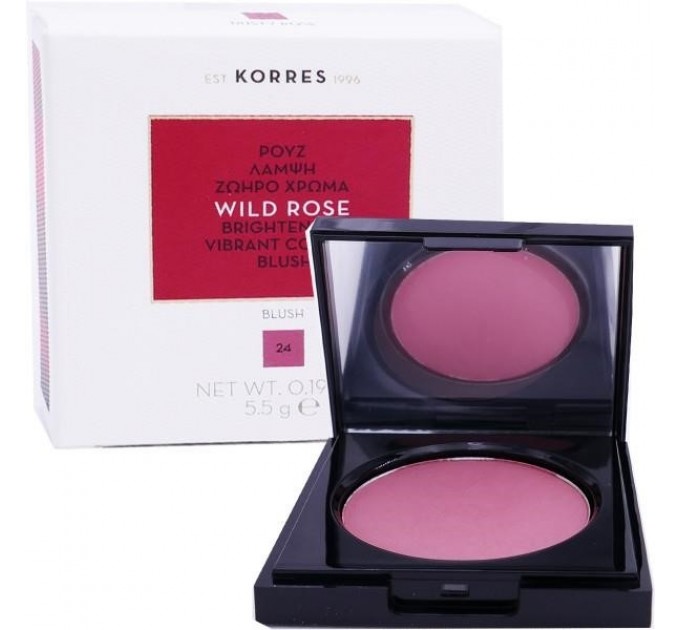 Румяна korres wild rose 24 5.5g