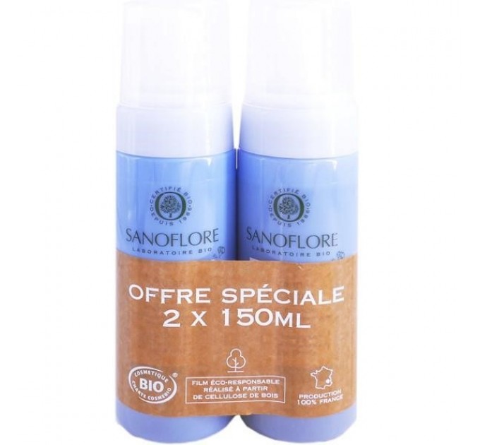 Sanoflore aciana botanica органическая очищающая пенка 2x150мл