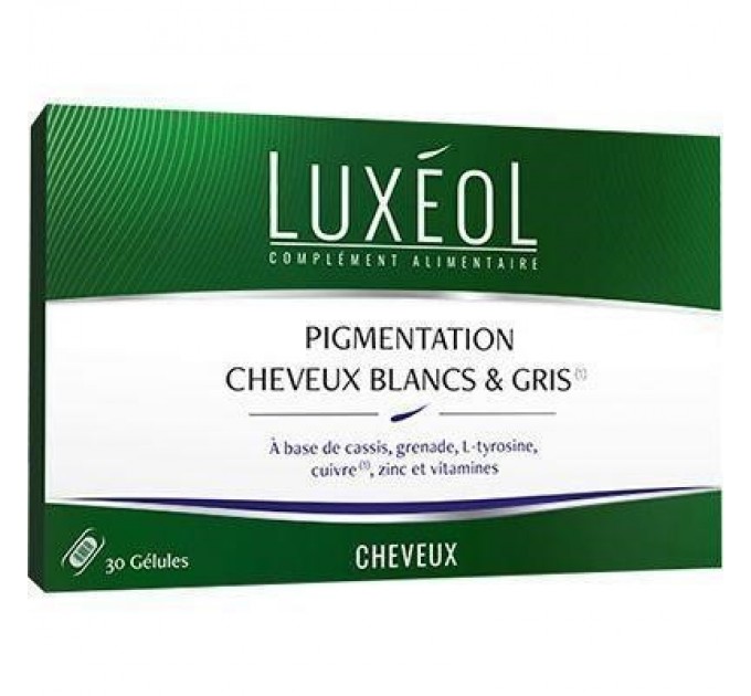 Капсулы против седины и выпадения волос Luxeol Cheveux Blancs & Gris 30 капсул