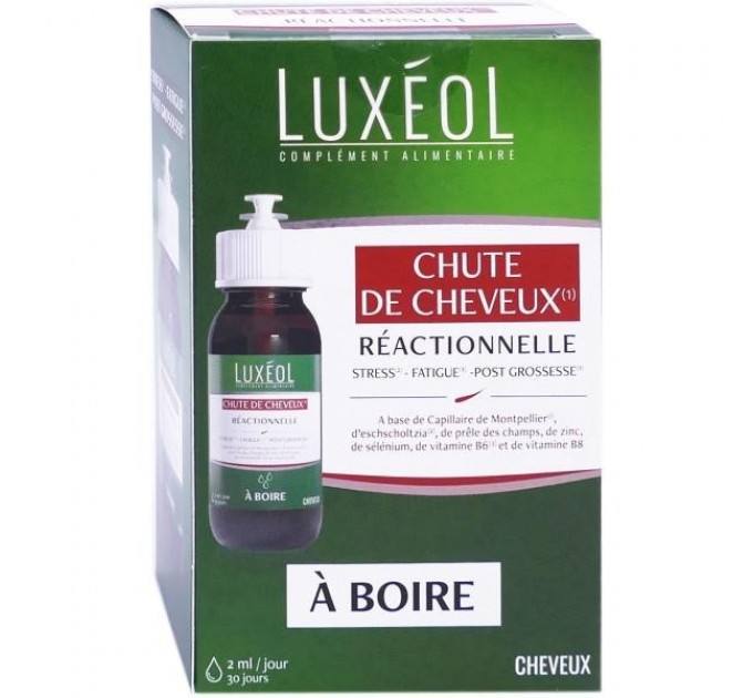 Капли против выпадения волос LUXEOL Chute de Cheveux Réactionnelle 60 мл