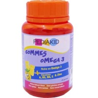 Жевательные резинки pediakid omega 3 138 г натуральный лимонный ароматизатор