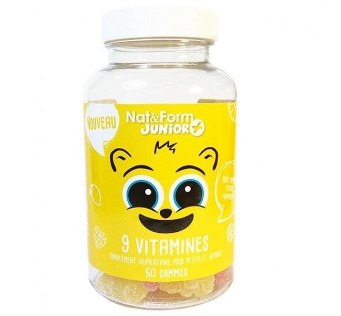 Нат & amp; форма ребенок 4-летний медведь витамин концепт 30 десен