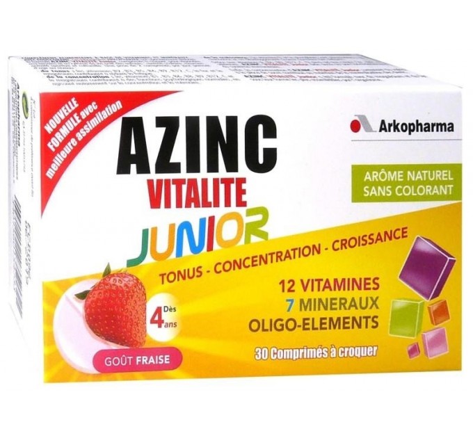 Витаминный комплекс для детей Azinc Vitalité Junior 30 таблеток
