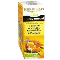 Спрей для полости рта с органическими травами и прополисом Spray buccal d’HERBESAN 20 мл