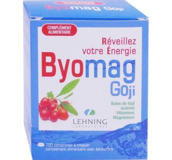 Витаминный комплекс с ягодами годжи Lehning Byomag Goji 120 жевательных таблеток