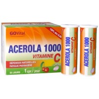 Витамин С с ацеролой Go vital acerola 1000+  30 жевательных таблеток
