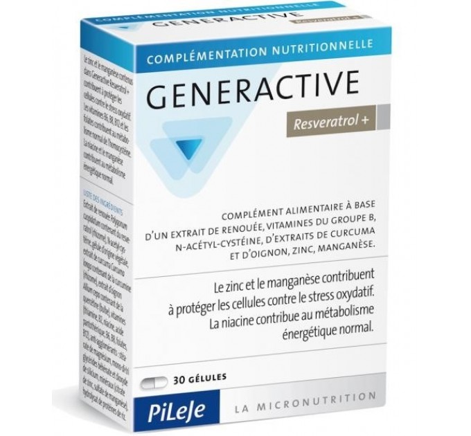 Комплекс для сердечно-сосудистой системы GENERACTIVE Resveratrol 30 капсул