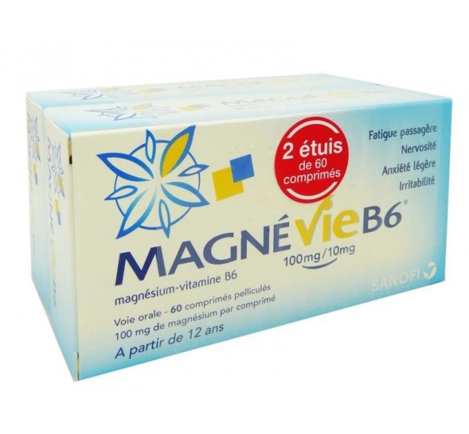 Magnevie b6 упаковка 2 х 60 таблеток