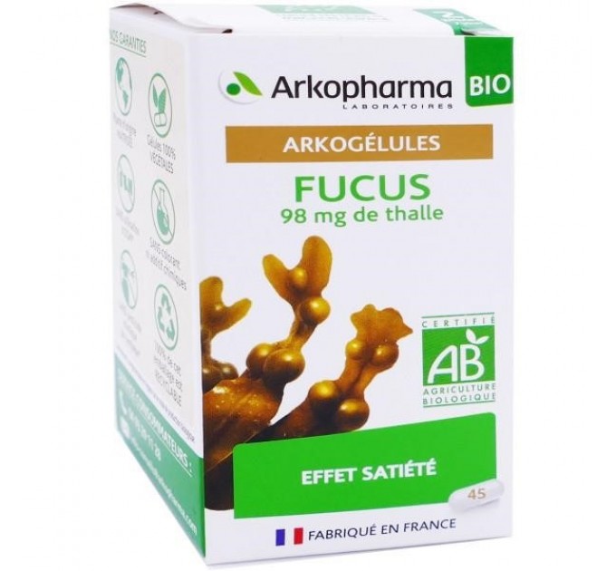 Подавитель аппетита Arkopharma Organic Satiety Fucus 98 мг 45 шт