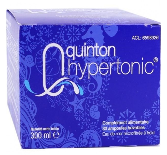 Quinton гипертонический питьевой 10 мл за 30 промо!
