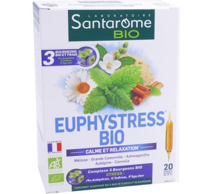 Santarome Bio Euphystress Bio 20 флаконов