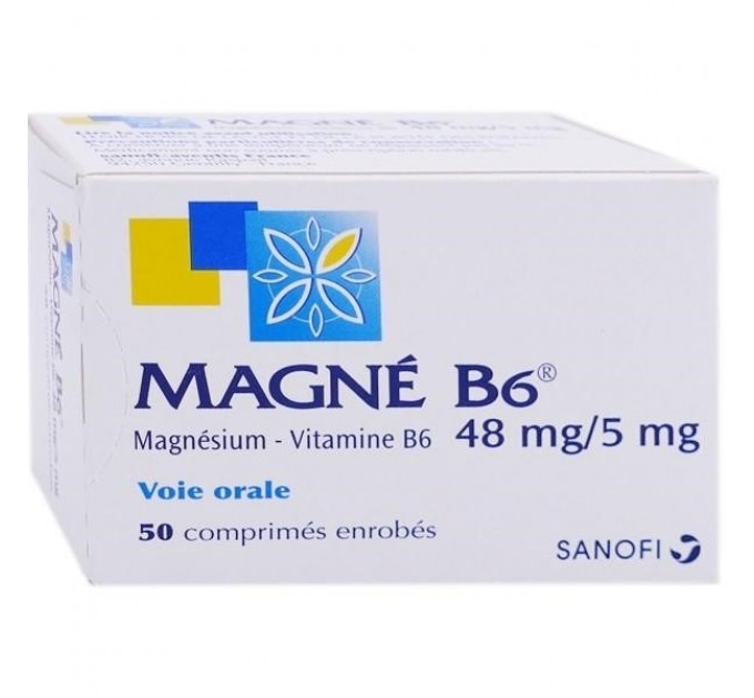 Санофи Магне В6 48 мг / 5 мг 50 таблеток