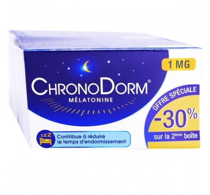 Хронодорм, 1 мг, 2X30 таблеток