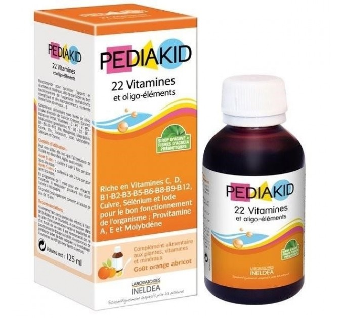Сироп для детей 22 витамина Pediakid 125мл