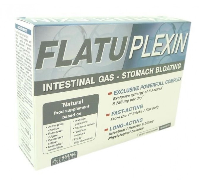 Вздутие живота Flatu Plexin 16 пакетиков