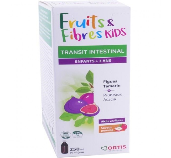Ortis Intestinal Transit 250 мл фруктов и амп; Детские волокна