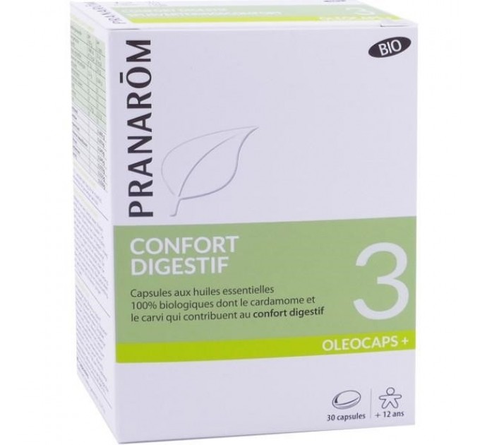 Pranarom Digestive Comfort 3 олеокапсулы + 30 капсул