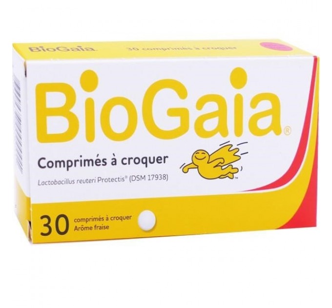 Лактобактерии для детей Biogaia 30 клубничных жевательных таблеток