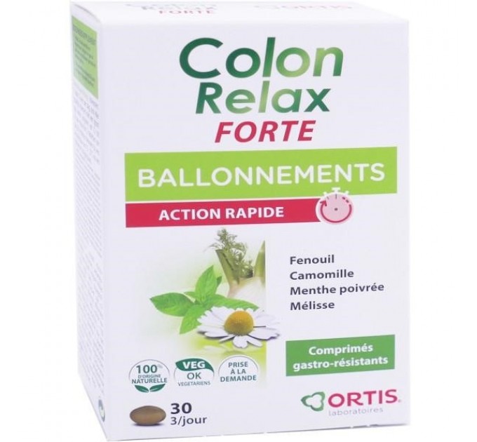 Ortis Colon Relax Forte Bloating 30 капсул