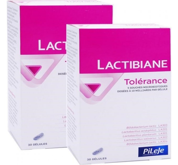 Pileje Lactibiane Tolerance 30 капсул X2