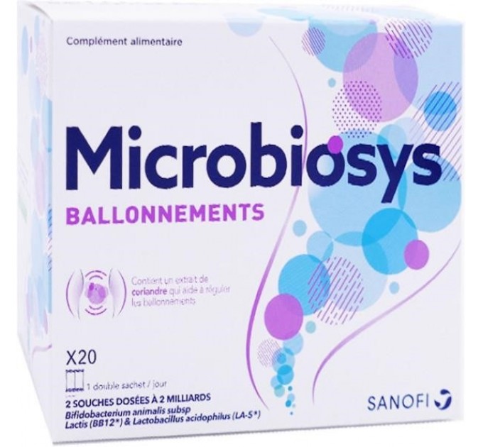 Вздутие живота Microbiosys 20 пакетиков