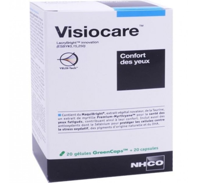 NHCO Visiocare 20 капсул + 20 капсул для комфорта глаз