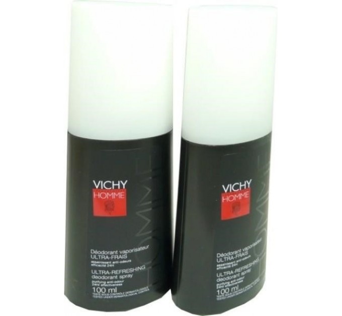 Ультра-свежий дезодорант Vichy Homme, 2 упаковки