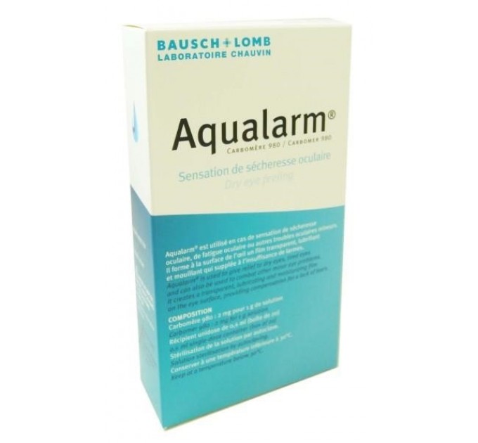 Раствор акваларм для сухих глаз Bausch & Lomb Aqualarm Solution 20 разовых доз