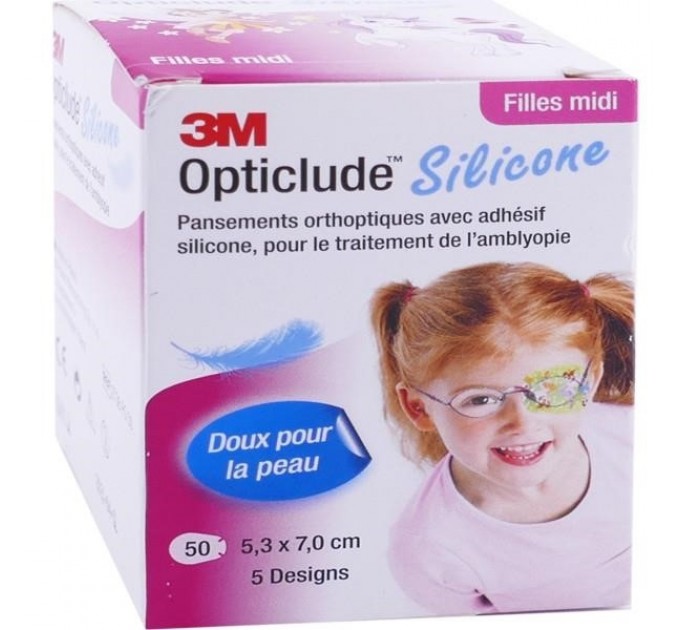 Ортоптические повязки opticlude silicone 50, 3 м, 5,3x7,0 см