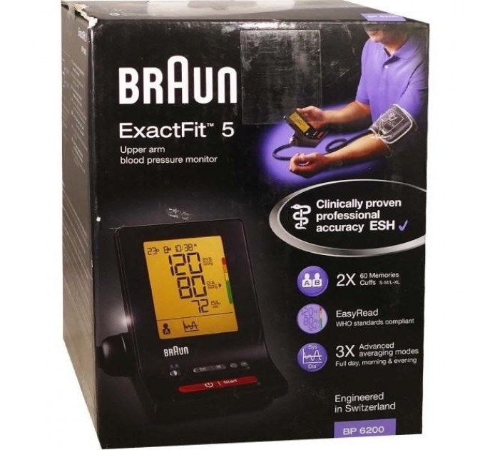 Тонометр braun exactfit 5 bp6200 для измерения артериального давления на плече