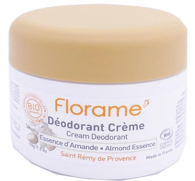 Florame дезодорант органический крем миндальная эссенция 50 г